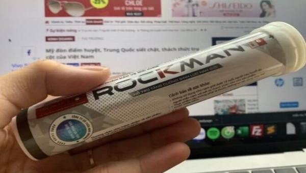 Sản phẩm Rockman được Công ty Cổ phần Nori Oganic quảng cáo như thuốc chữa bệnh 