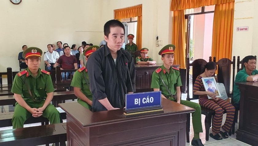 Bị cáo Nguyễn Ngọc Huy tại phiên tòa