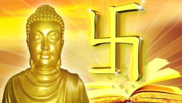 Theo Phật giáo, chữ Vạn biểu thị công đức vô lượng của Đạo Phật