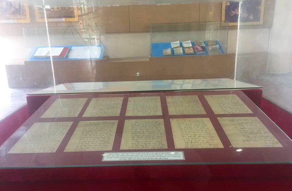 Bức thư của liệt sỹ Lê Văn Huỳnh được phục chế và trưng bày tại Bảo tàng Thành cổ Quảng Trị