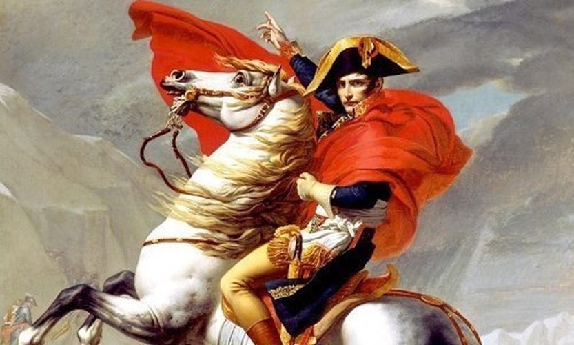 Họa hình nhân vật Napoleon Bonaparte. 