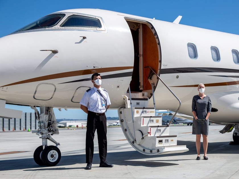 Giới nhà giàu chọn đi du lịch bằng máy bay tư nhân để bảo đảm an toàn sức khỏe. 