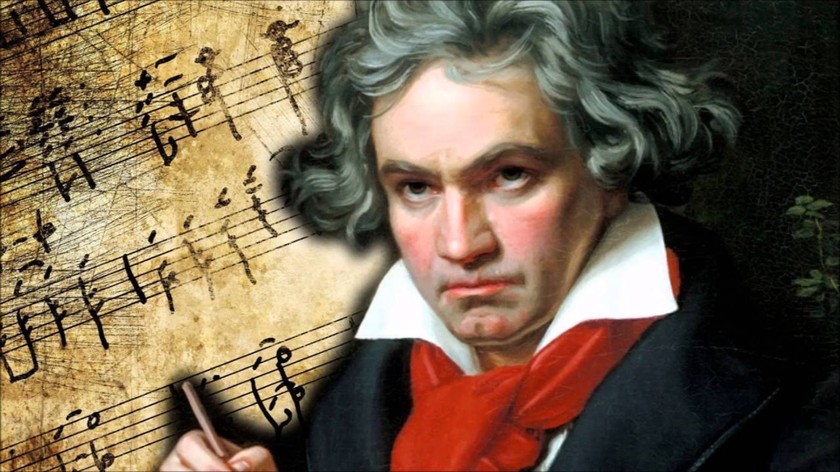 Chân dung nhà soạn nhạc thiên tài Ludwig Van Beethoven.