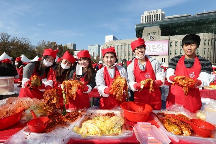 Lễ hội Kimchi ở Hàn Quốc.