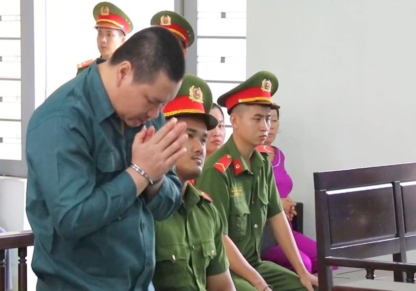 Bị cáo Nguyễn Thanh Tâm xin được pháp luật khoan hồng khi nói lời sau cùng. 