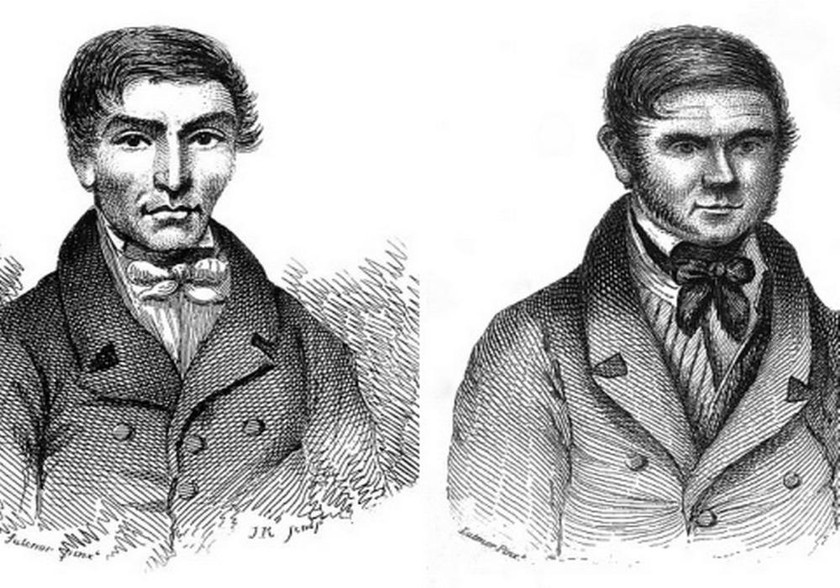 Hai kẻ sát nhân William Burke và William Hare. 