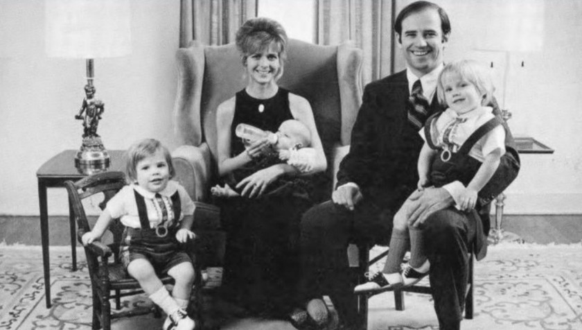 Gia đình trẻ nhà Biden.