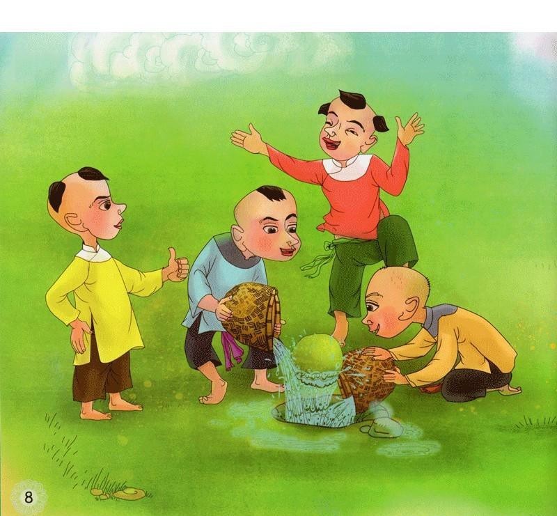 Hình ảnh trên bộ truyện tranh giai thoại về Lương Thế Vinh. 
