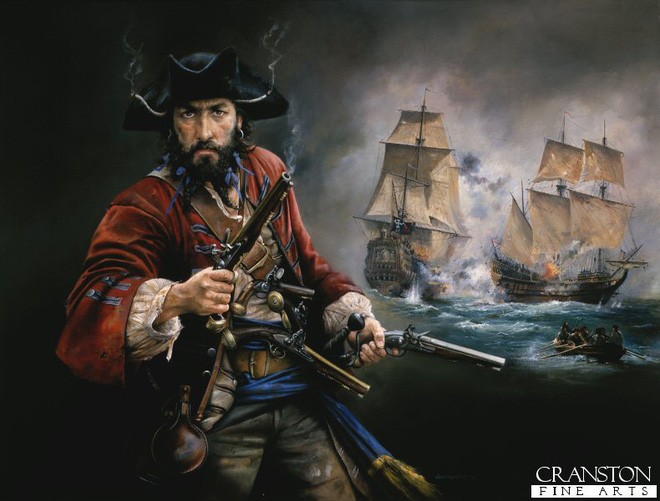 Chân dung cướp biển Edward Teach. 