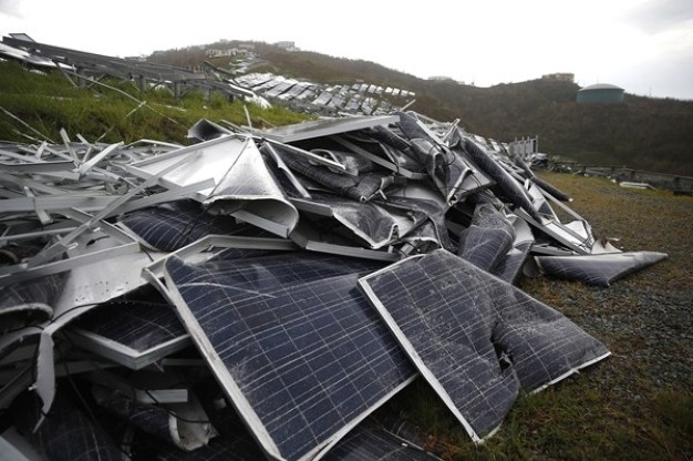 Một bãi rác thải điện năng lượng mặt trời ở Úc. (Ảnh: Inside Waste)