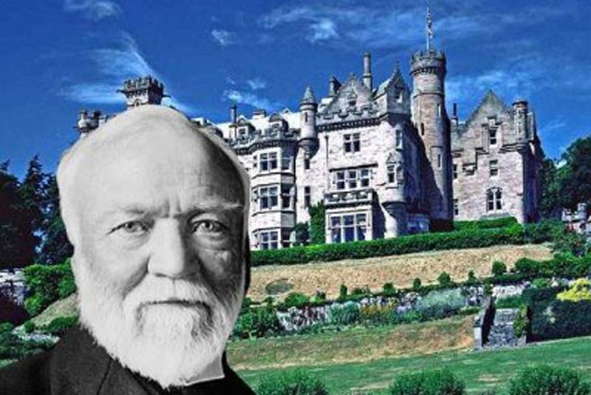 Vua thép Andrew Carnegie. 