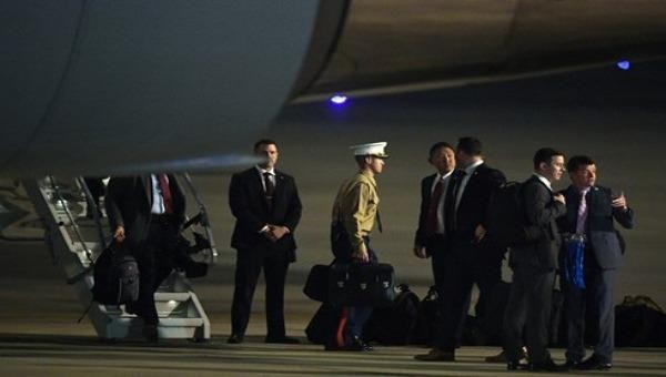 Chiếc vali theo Tổng thống Donald Trump tới Việt Nam dịp thượng đỉnh Mỹ - Triều Tiên vừa qua.