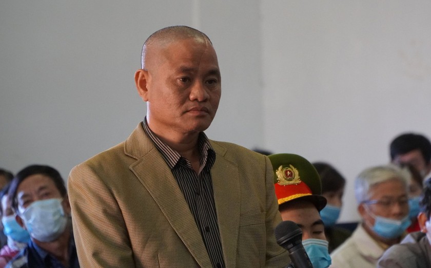 Bị cáo Đỗ Văn Minh tại phiên tòa xét xử.