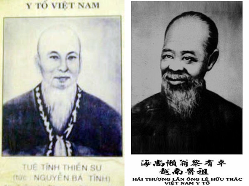 Đại danh y Tuệ Tĩnh và Lê Hữu Trác - hai ông tổ của nền y học Việt Nam.