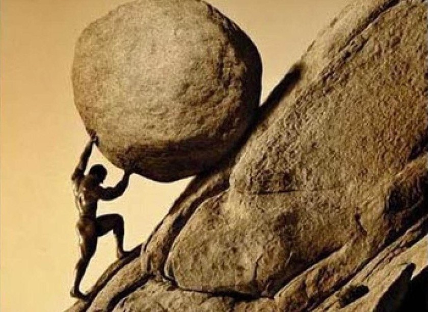 Vua Sisyphus và tảng đá vĩnh cửu. 