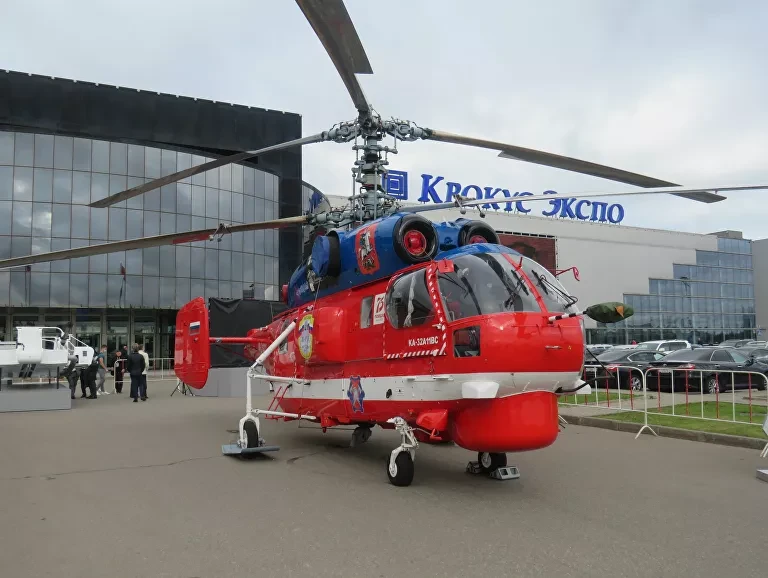 Trực thăng Ка-32A11VS tại Triển lãm HeliRussia-2020.