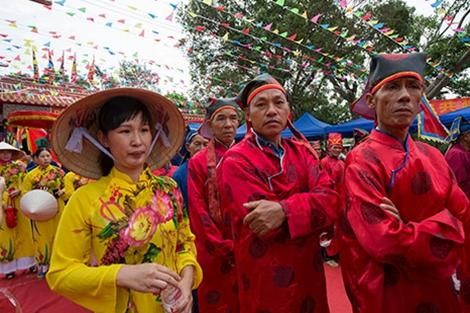 Cảnh trong lễ hội của Kinh tộc Tam Đảo (Ảnh: An ninh thế giới). 