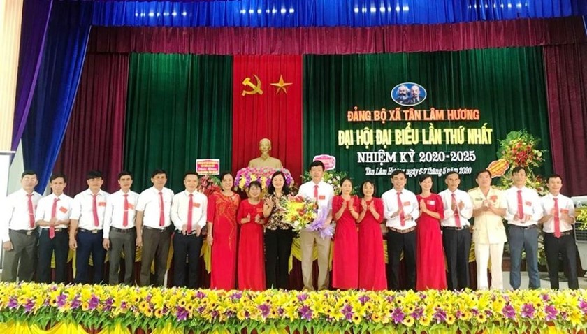 Ban chấp hành Đảng bộ xã Tân Lâm Hương, nhiệm kỳ 2020 -2025. 