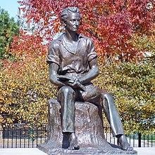 Tượng Tổng thống Abraham Lincoln tại Công viên Senn, Chicago (Hoa Kỳ). 