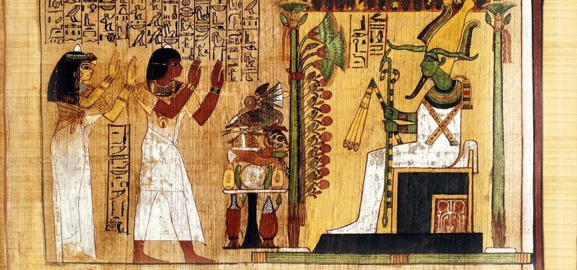 Họa hình trong một cuốn tử thư thời Ai Cập cổ đại. 