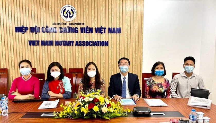 Đoàn đại biểu đại diện nước chủ nhà Việt nam tại hội nghị liên minh công chứng quốc tế lần thứ 10. 