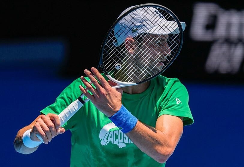 Tay vợt Novak Djokovic. 