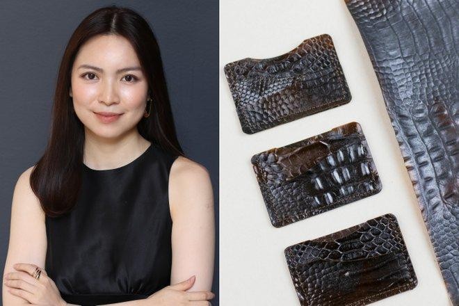 Nhà thiết kế Chloe Uyên Trần và sản phẩm vải da làm từ bã cà phê và vỏ sò