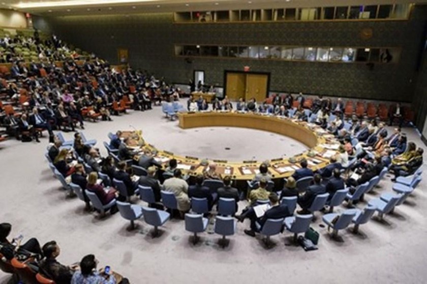 Một phiên họp của Hội đồng Bảo an Liên Hợp quốc. 