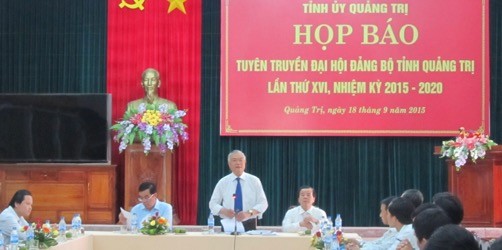 Lãnh đạo tỉnh Quảng Trị chủ trì buổi họp báo