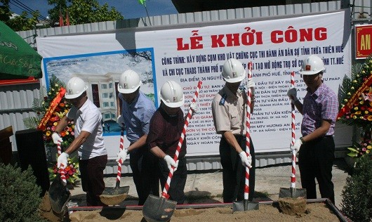 Khởi công xây dựng Cụm kho vật chứng THADS tỉnh Thừa Thiên Huế