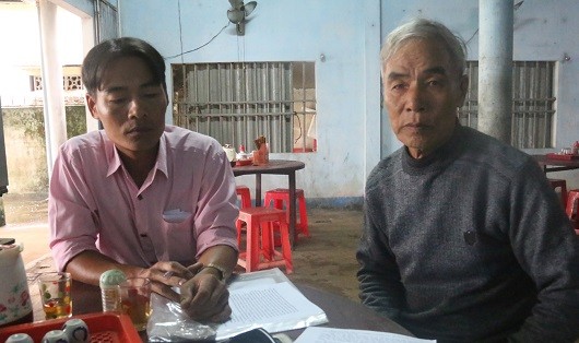 : Ông Lê Quang Su và con trai Lê Quang Huấn trình bày, tố cáo sự việc