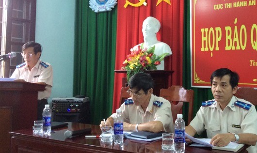 Lãnh đạo Cục THADS tỉnh Thừa Thiên Huế chủ trì buổi họp báo