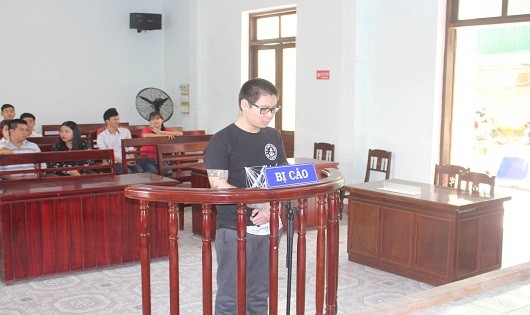 Bị cáo Nguyễn Huy Đức tại tòa