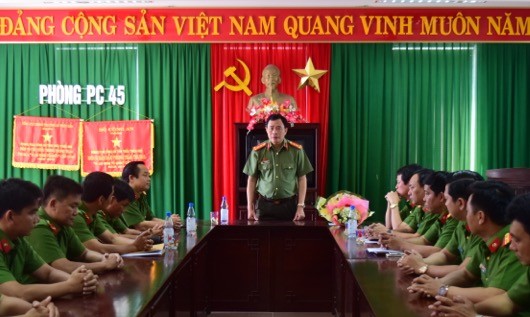 Đại tá Lê Quốc Hùng, Giám đốc Công an tỉnh Thừa Thiên Huế họp Ban chuyên án