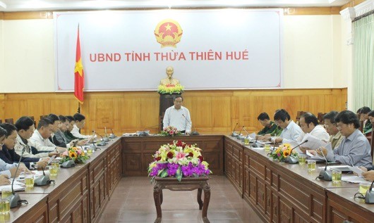 Ông Nguyễn Văn Cao, Chủ tịch UBND tỉnh Thừa Thiên Huế chủ trì Hội nghị