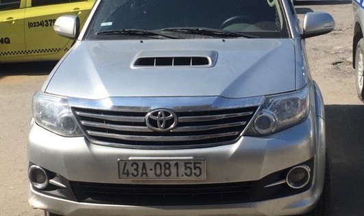 Chiếc xe do tài xế Lê Phước Châu Trung điều khiển
