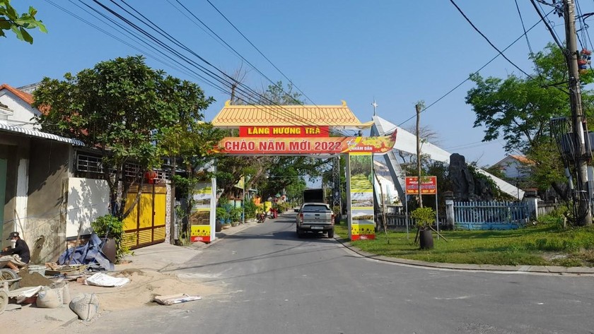Làng sinh thái Hương Trà, phường Hòa Hương, TP Tam Kỳ, nơi diễn ra Lễ hội hoa sưa 2022.