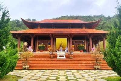 Một góc Thiền Viện Trúc Lâm Từ Giác tại tỉnh Đắk Lắk.