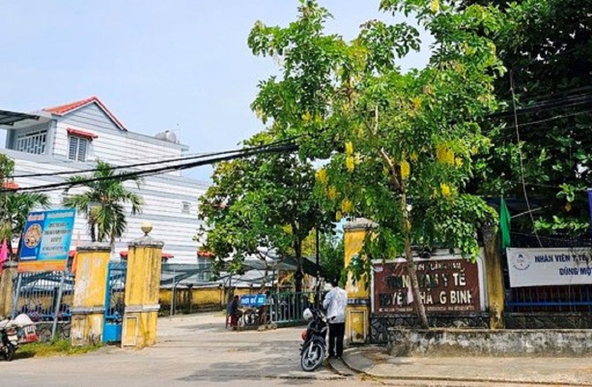 Trụ sở trung tâm ý tế huyện Thăng Bình. 