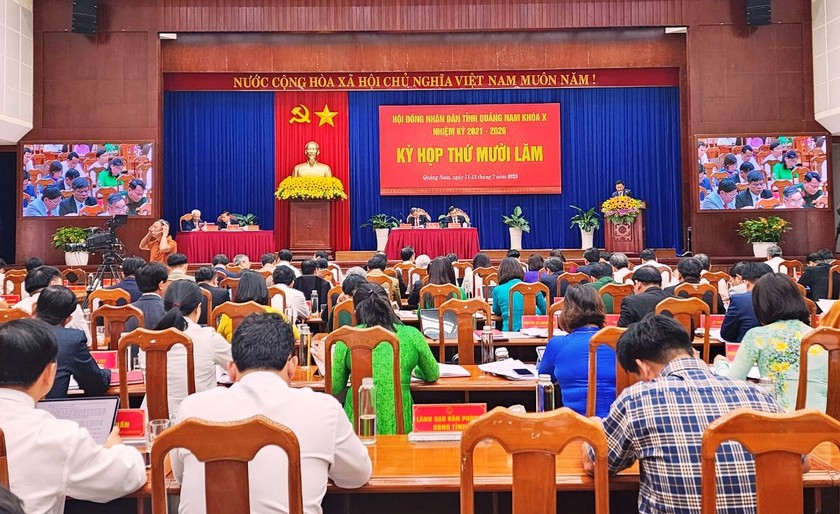 HĐND tỉnh Quảng Nam khoá X, khai mạc kỳ họp thứ 15. 
