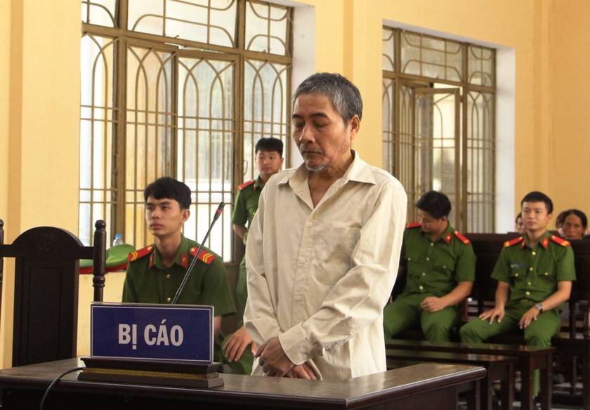 Bị cáo Hồ Văn Thu tại phiên tòa sơ thẩm.