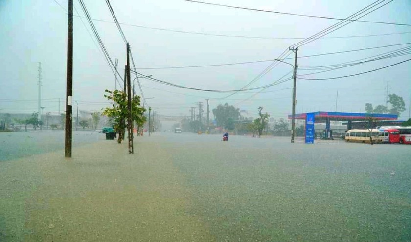 Dự báo TP Đà Nẵng và tỉnh Quảng Nam tiếp tục đón đợt mưa lớn từ đêm 12/10 đến ngày 14/10. Ảnh minh họa.