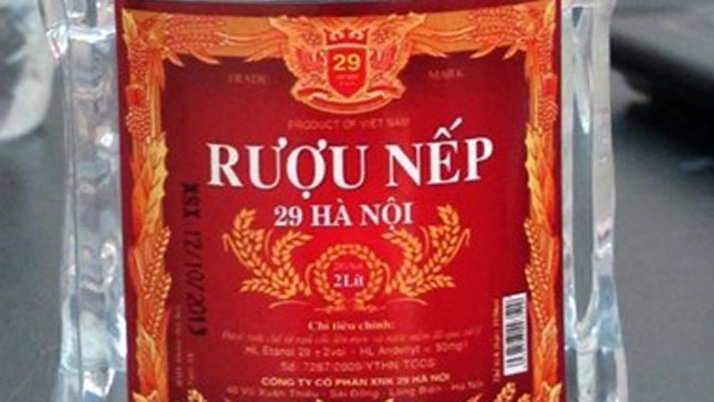 Khẩn cấp thu hồi 3 sản phẩm rượu của Công ty 29 Hà Nội