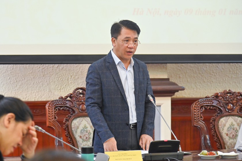 Cục trưởng Nguyễn Thanh Hải phát biểu tại Hội nghị.