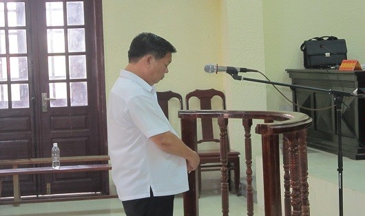 Bị cáo Nguyễn Trọng Tài tại tòa 