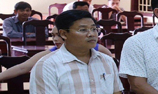 Ông Nguyễn Xuân Dương tại phiên tòa sơ thẩm cuối tháng 9/2017