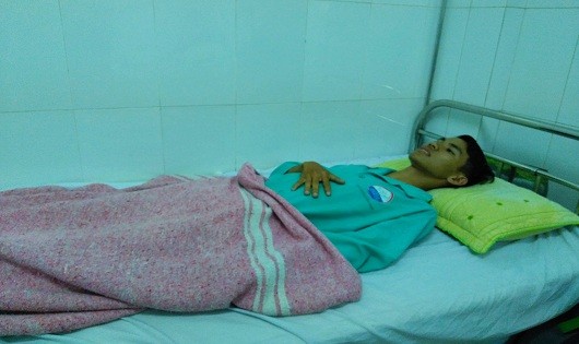 Luyện đang được điều trị tại Bệnh viện Đa khoa tỉnh Quảng Trị
