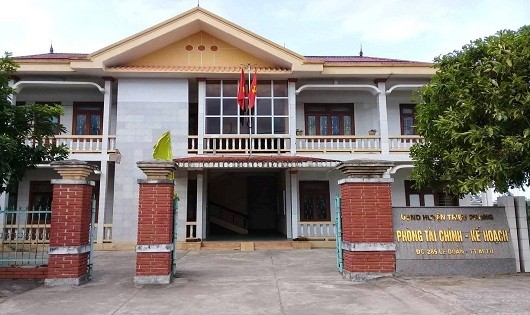 Trụ sở Phòng Tài chính - Kế hoạch huyện Triệu Phong nơi xảy ra sự việc.