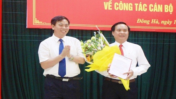 Ông Võ Văn Hưng thời được điều  động giữ chức Bí thư Thành ủy Đông Hà (ảnh: TN) 