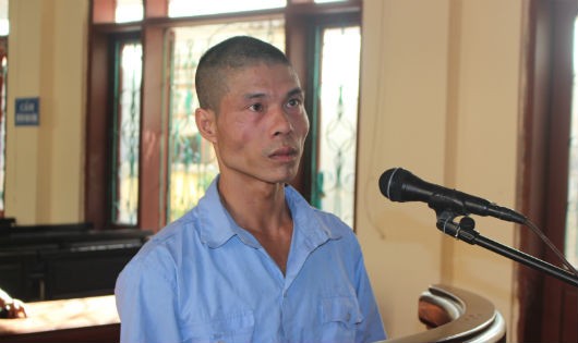 Bị cáo Nguyễn Văn Tuấn tại phiên tòa xét xử